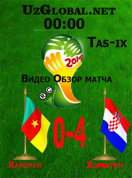 Камерун 0-4 Хорватия Чемпионат мира 2014 tas-ix
